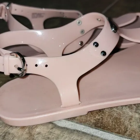 Michael Kors Jelly Lane Plate Sandals Flats Bundle Lot of 2 Pair Women Size 6 - Picture 7 of 9